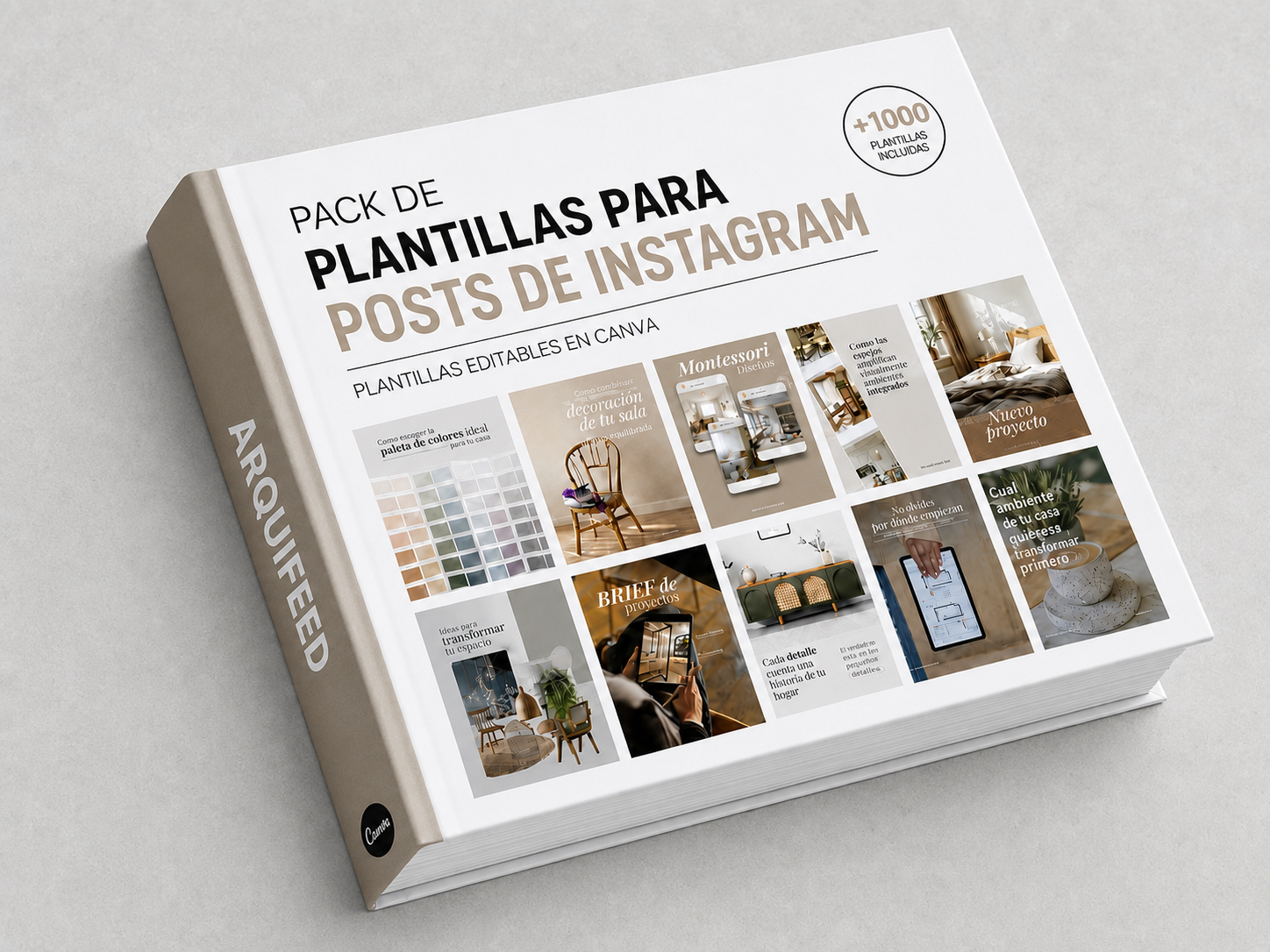Portada del pack ArquiFeed con más de 1.000 plantillas para Instagram