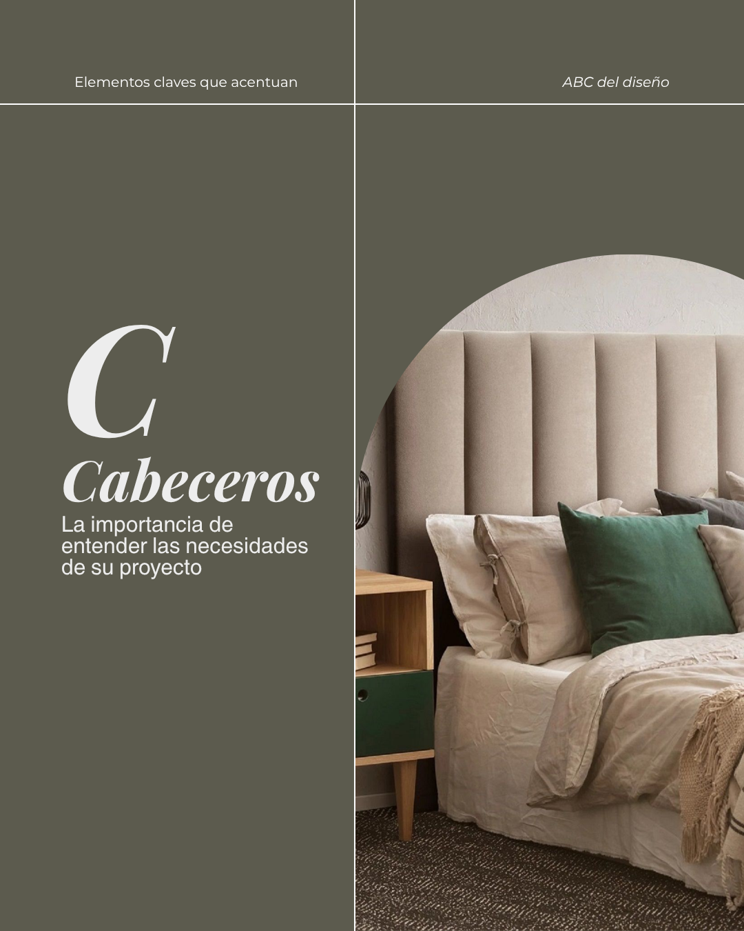 Plantilla ArquiFeed: cabeceros, ABC del diseño