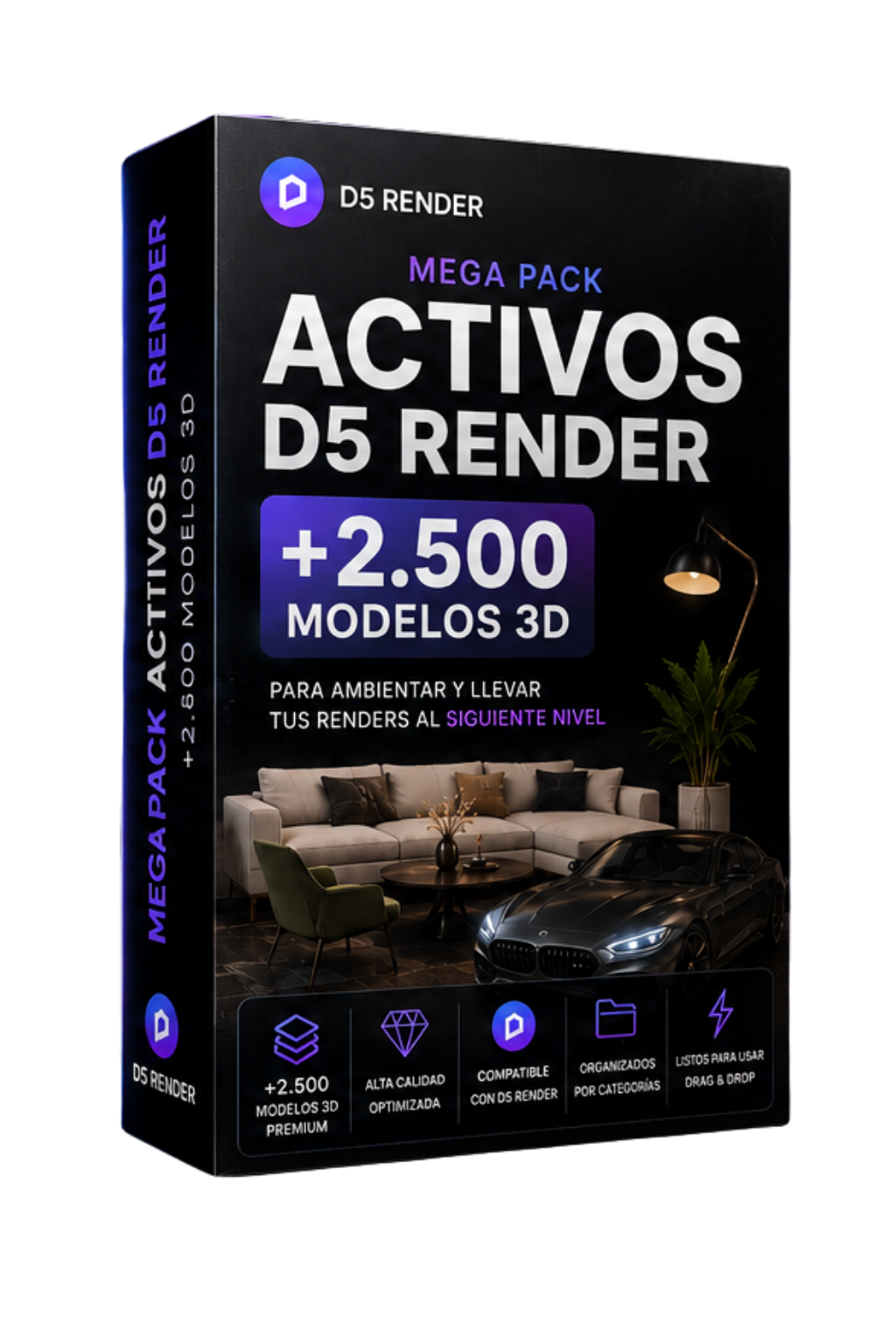 MEGA PACK ACTIVOS D5 RENDER — +2.500 MODELOS 3D